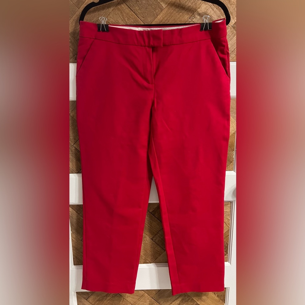 Sandro Studio Magenta Cropped Work Pants Size 10